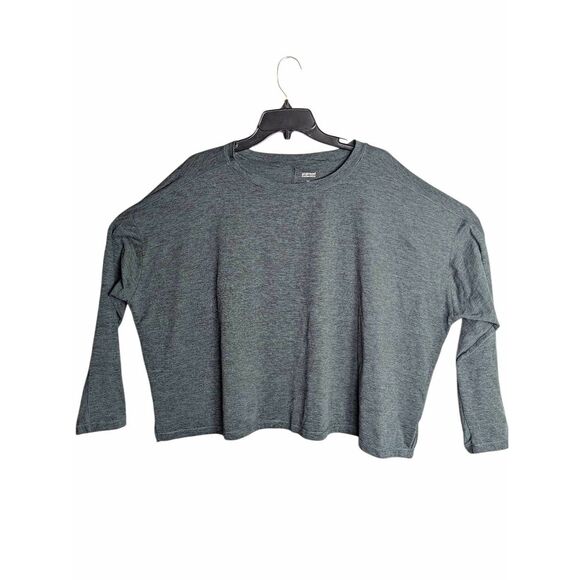 Girlfriend Collective long sleeve boxy performance shirt R&R moss green XXL - Picture 4 of 5